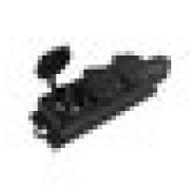 Розетка каучук трехместная с заземлением IP44 компакт Universal