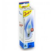Лампа светодиодная свеча С35F (C37F) 8w Е14 6400К эконом